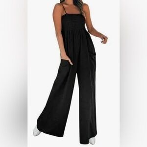 Flowy Wide leg Jumpsuit with pockets